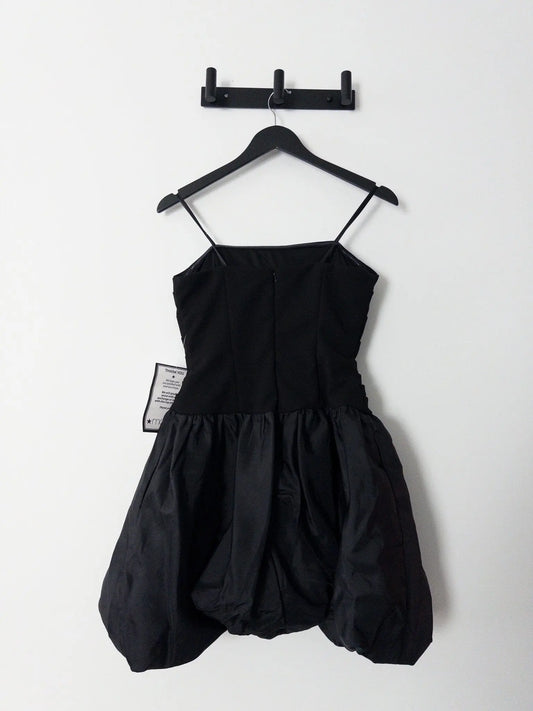 Strapless Mixed-Media Fit & Flare Dress XSCAPE 