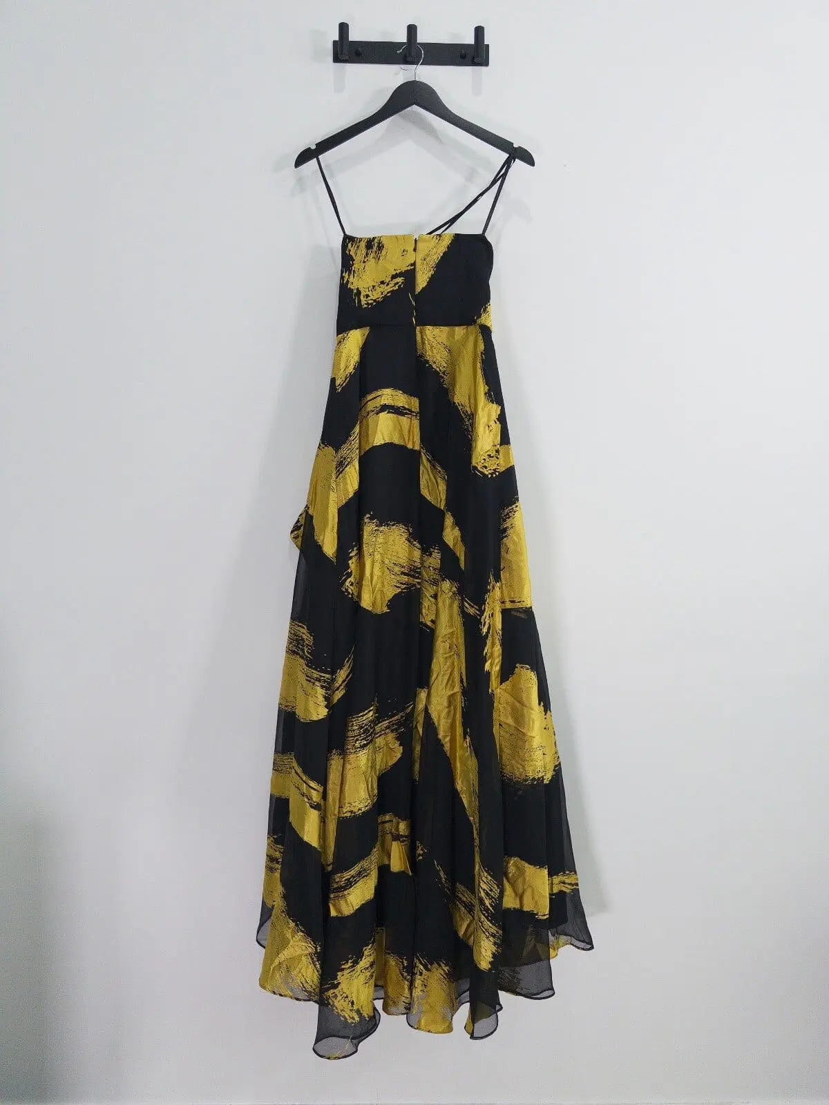 Strapless Ruffle-Front Gown Donna Karan New York 