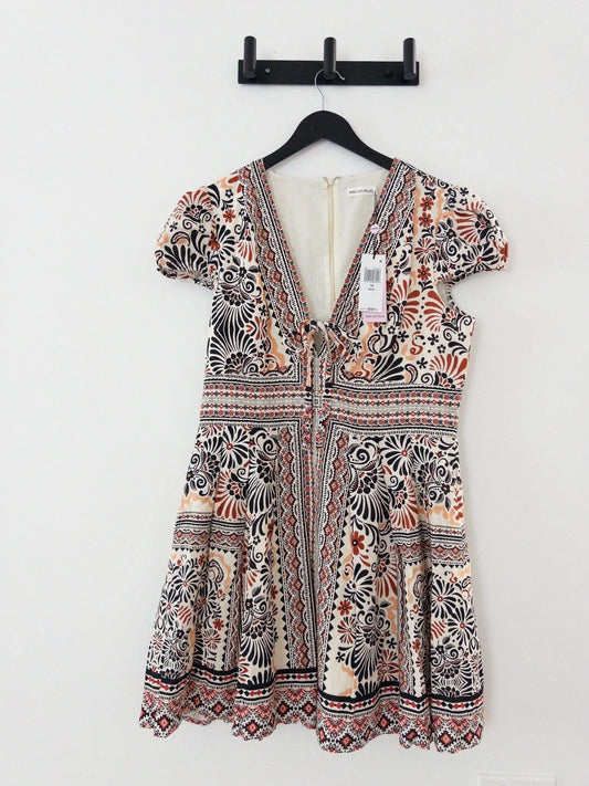 Tie-Front Fit & Flare Dress Avec Les Filles 