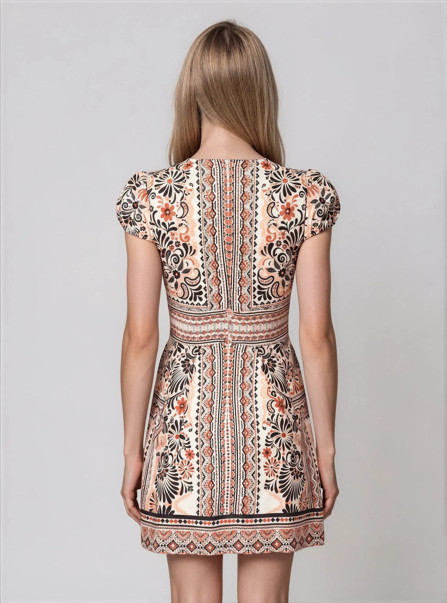 Tie-Front Fit & Flare Dress - Layalita