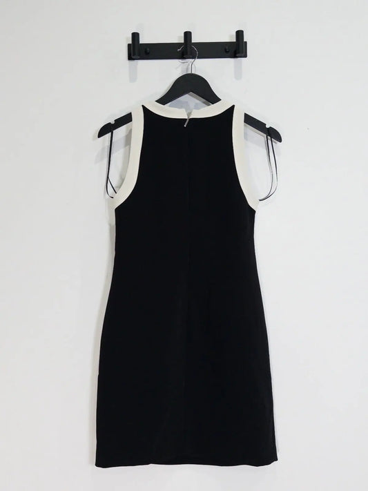 Two-Tone Crepe Sleeveless Shift Dress Lauren Ralph Lauren 