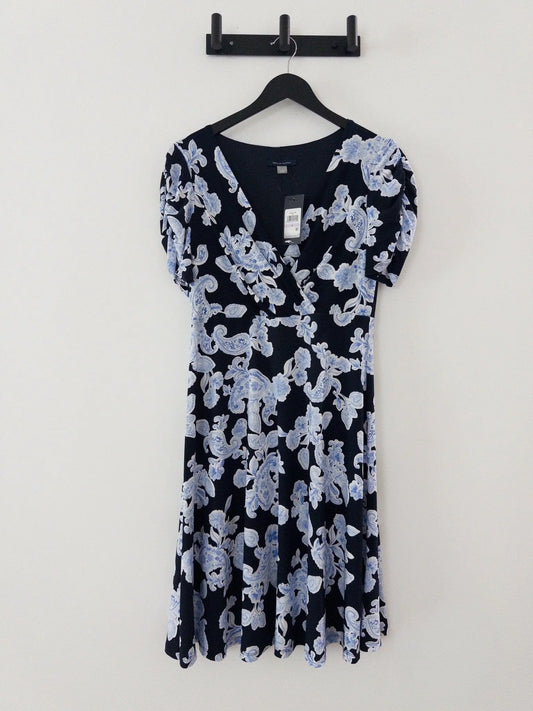 V-Neck Ruched-Sleeve Dress Tommy Hilfiger 