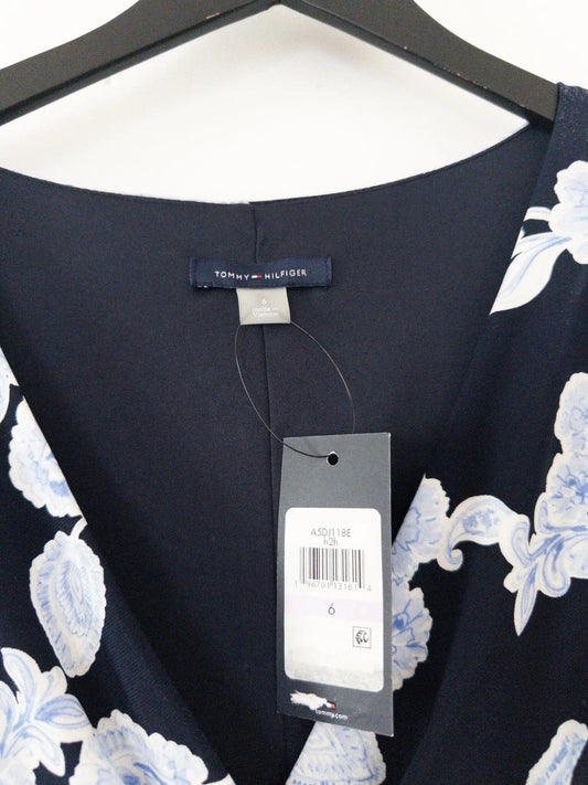 V-Neck Ruched-Sleeve Dress Tommy Hilfiger 