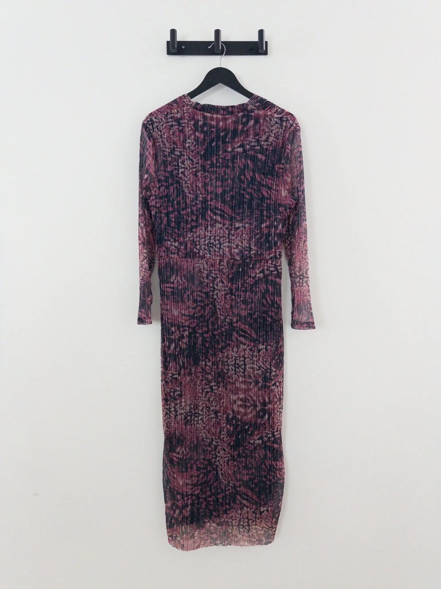 V-Neck Twist-Front Midi Dress - Layalita