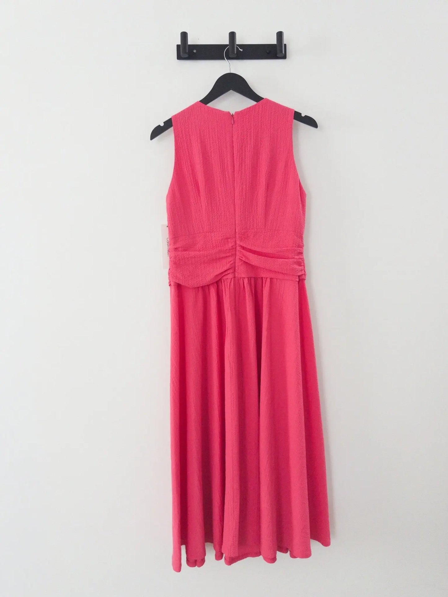 V-Neck Twist-Front Midi Dress - Layalita